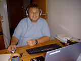 Peter Kammann med bærbar computer